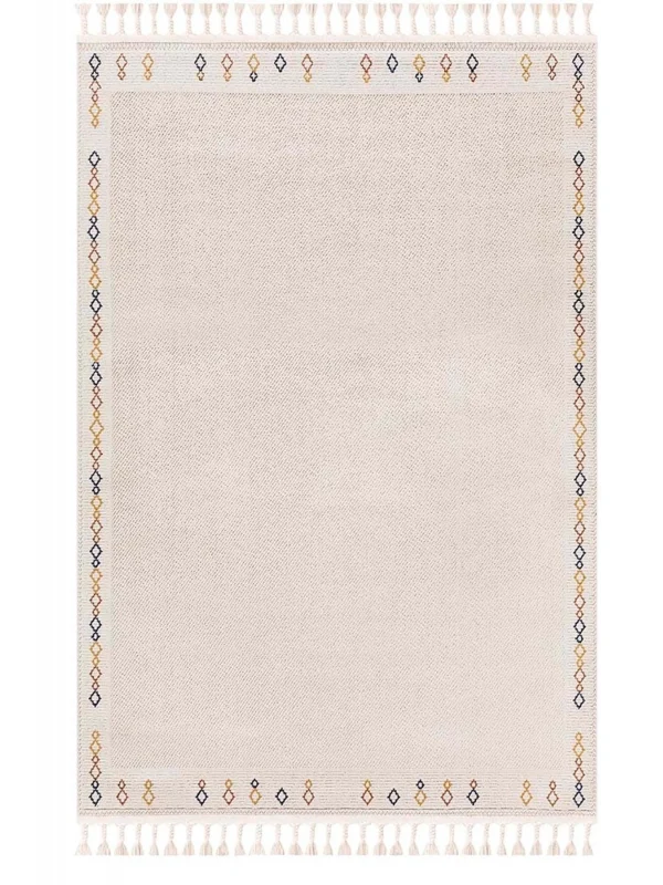 Destan Halı 1755A Modern İskandinav Hav Toz Vermez Etnik Modern Makine Halısı