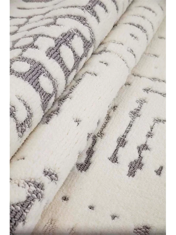 Destan Halı Shazam 2357A Modern İskandinav Hav Toz Vermez Etnik Modern Makine Halısı