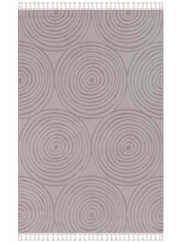 Destan Halı Shazam 2358A Modern İskandinav Hav Toz Vermez Etnik Modern Makine Halısı