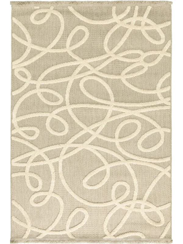 İskandinav Tüy Vermez Etnik Modern Özel Ölçü Makine Halısı Focus FC01