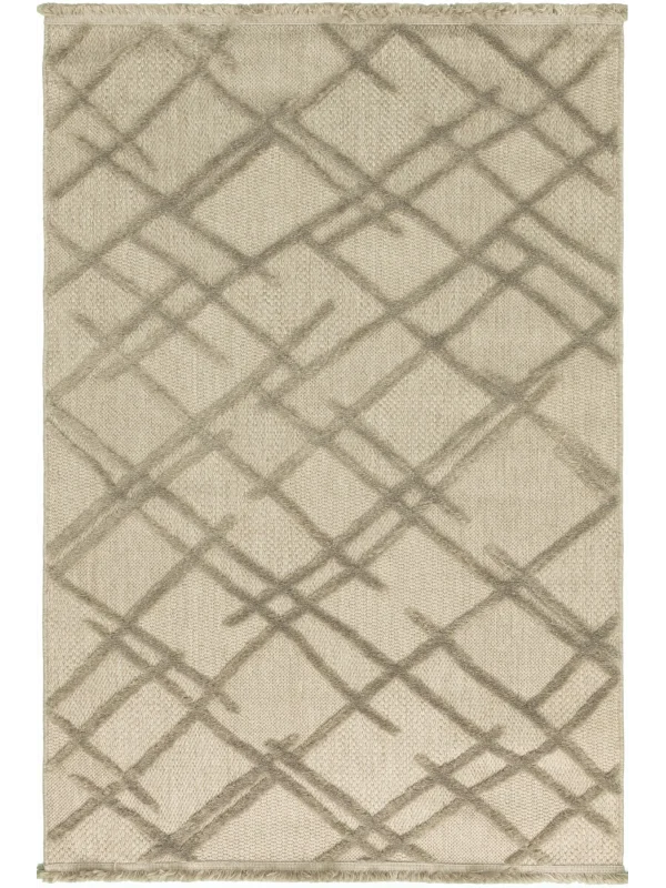 İskandinav Tüy Vermez Etnik Modern Özel Ölçü Makine Halısı Focus FC04