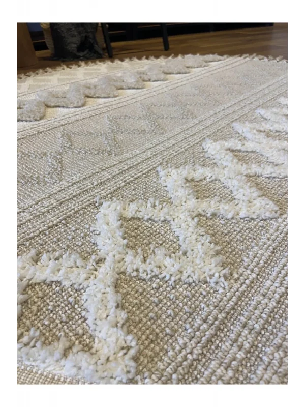 Destan Halı Jakarta 451 Ivory Daire Iskandinav Halı