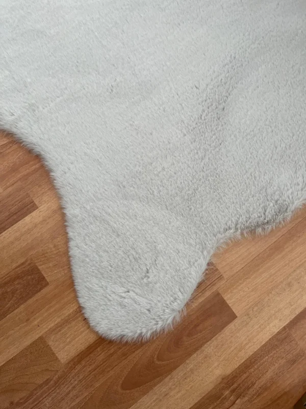 Tavşan Tüyü Post Peluş Ultra Yumuşak Post Puffy Gri