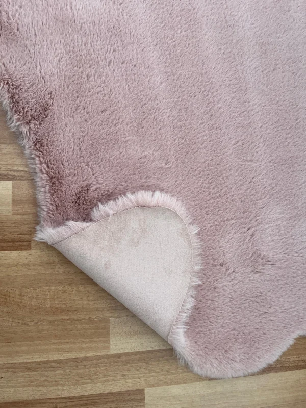 Tavşan Tüyü Post Peluş Ultra Yumuşak Post Puffy Pembe