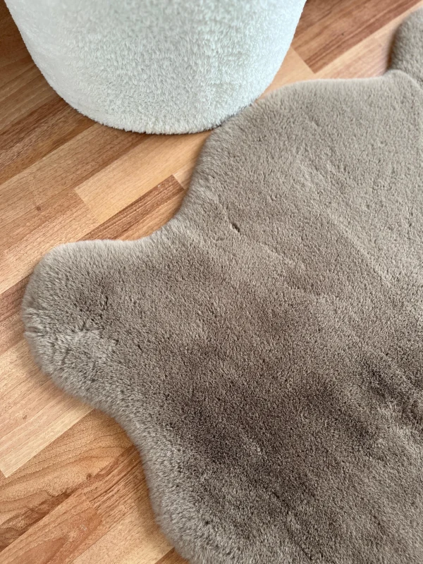 Tavşan Tüyü Post Peluş Ultra Yumuşak Post Puffy Kahve