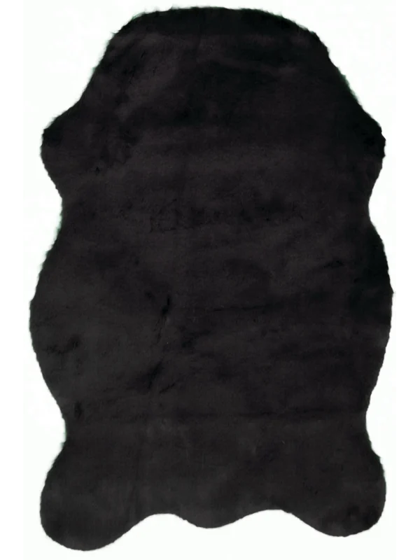 Tavşan Tüyü Post Peluş Ultra Yumuşak Post Puffy Siyah