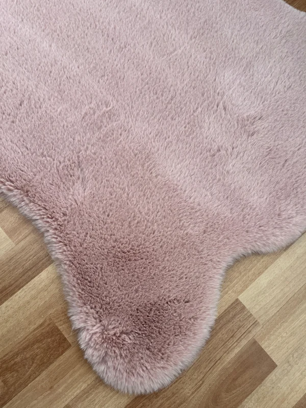 Tavşan Tüyü Post Peluş Ultra Yumuşak Post Puffy Pembe