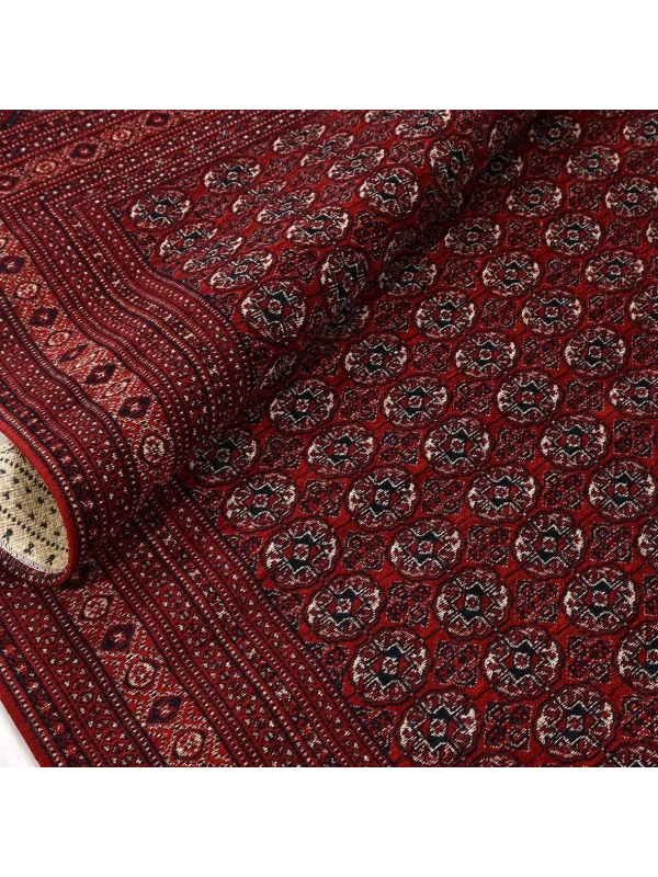 TÜRKMEN KİLİM 02 Makinede Yıkanabilir Türkmen Desenli Dokuma Kilim