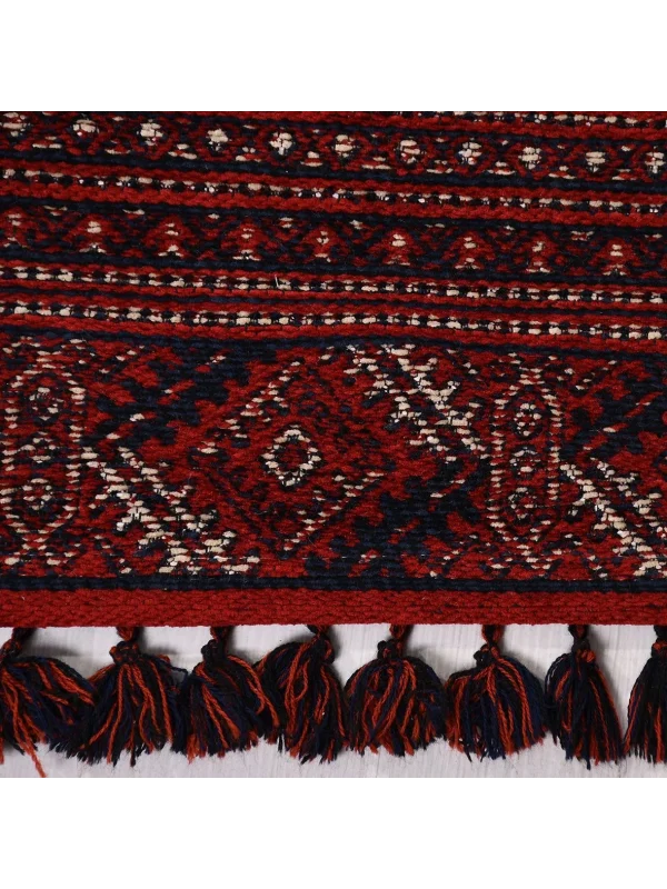 TÜRKMEN KİLİM 02 Makinede Yıkanabilir Türkmen Desenli Dokuma Kilim