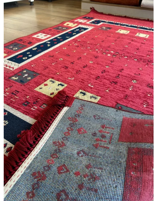 Destan Halı AN01 Anadolu Kilim Etnik Desenli Makinede Yıkanabilir Halı