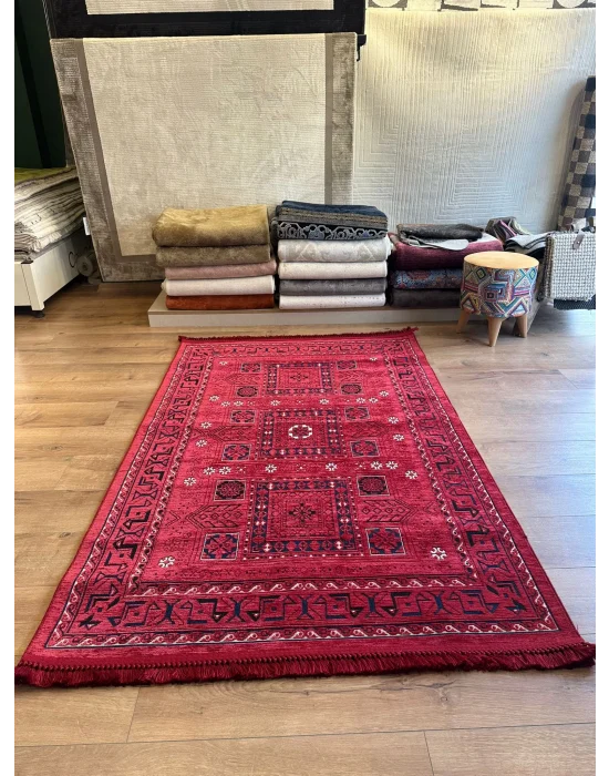 Destan Halı AN03 Anadolu Kilim Etnik Desenli Makinede Yıkanabilir Halı