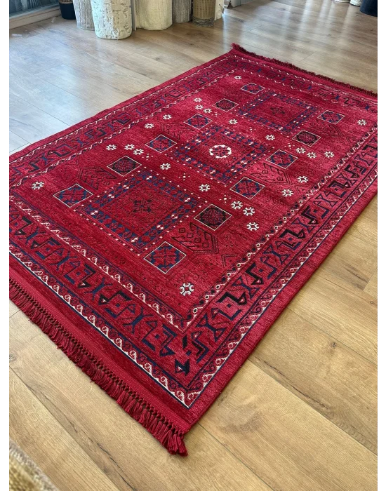 Destan Halı AN03 Anadolu Kilim Etnik Desenli Makinede Yıkanabilir Halı