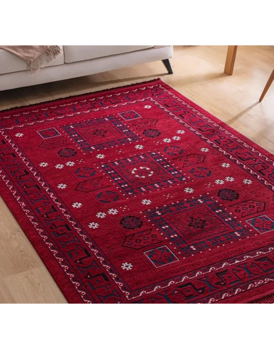 Destan Halı AN03 Anadolu Kilim Etnik Desenli Makinede Yıkanabilir Halı