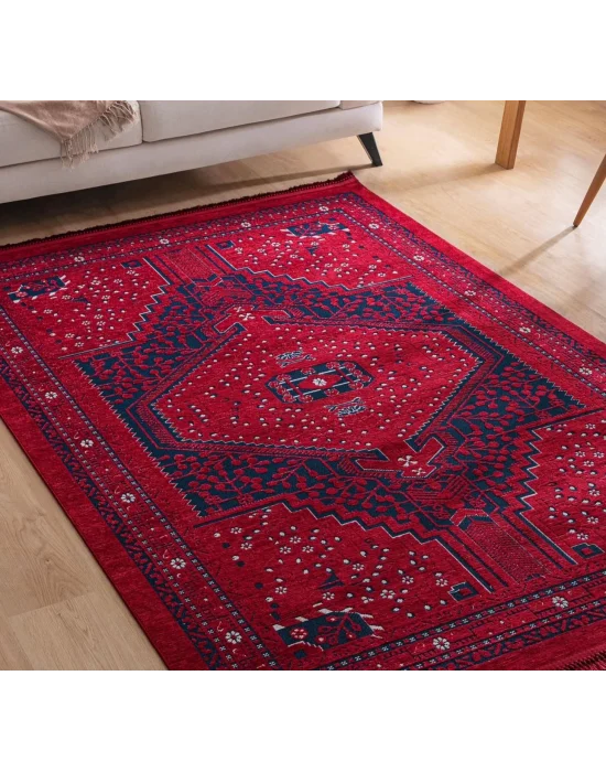 Destan Halı AN04 Anadolu Kilim Etnik Desenli Makinede Yıkanabilir Halı