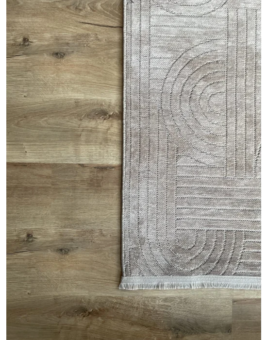 Destan Halı Dokuma Pamuk Taban Kaydırmaz Model Bodo Vizon