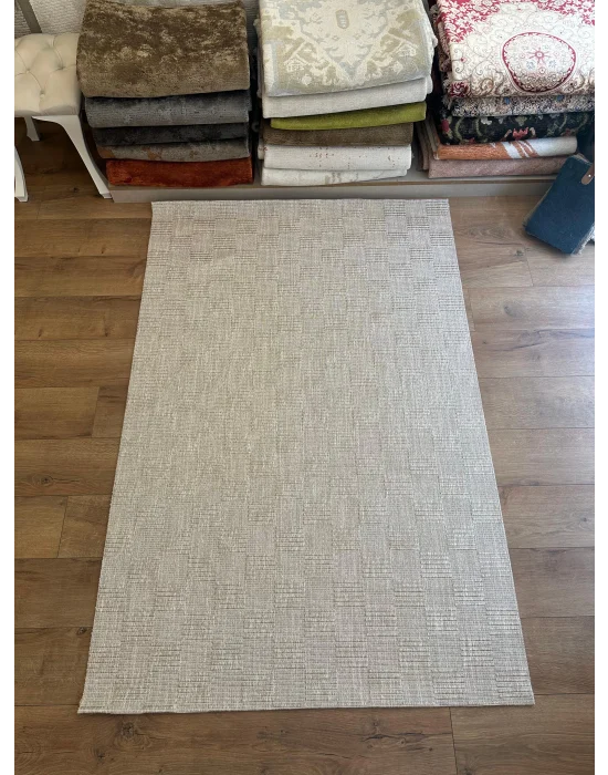 Destan Halı EU1 Sisal Bordürlü Çerçeveli Jüt Sisal Modern Makinada Yıkanabilir Halı
