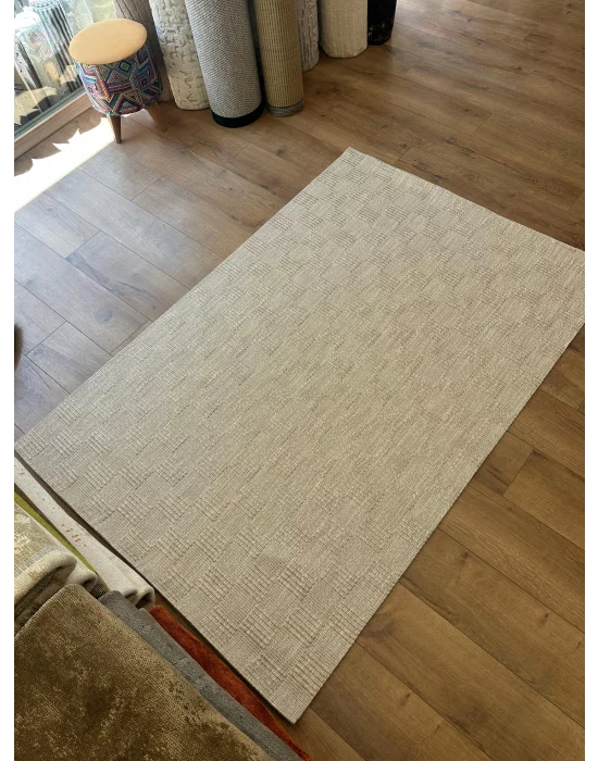 Destan Halı EU1 Sisal Bordürlü Çerçeveli Jüt Sisal Modern Makinada Yıkanabilir Halı