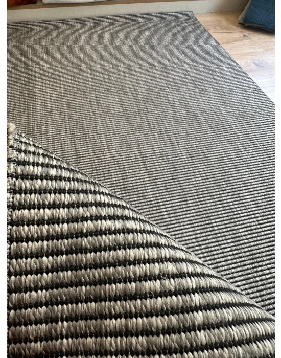 Destan Halı EU2 Sisal Bordürlü Çerçeveli Jüt Sisal Modern Makinada Yıkanabilir Halı