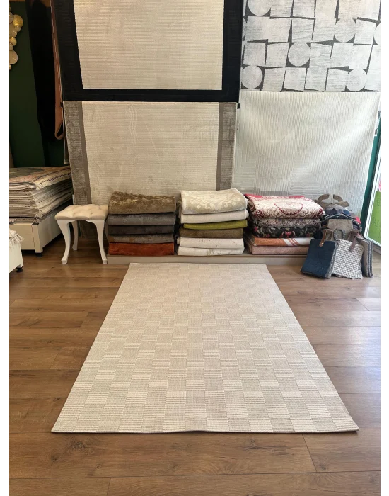 Destan Halı EU3 Sisal Bordürlü Çerçeveli Jüt Sisal Modern Makinada Yıkanabilir Halı