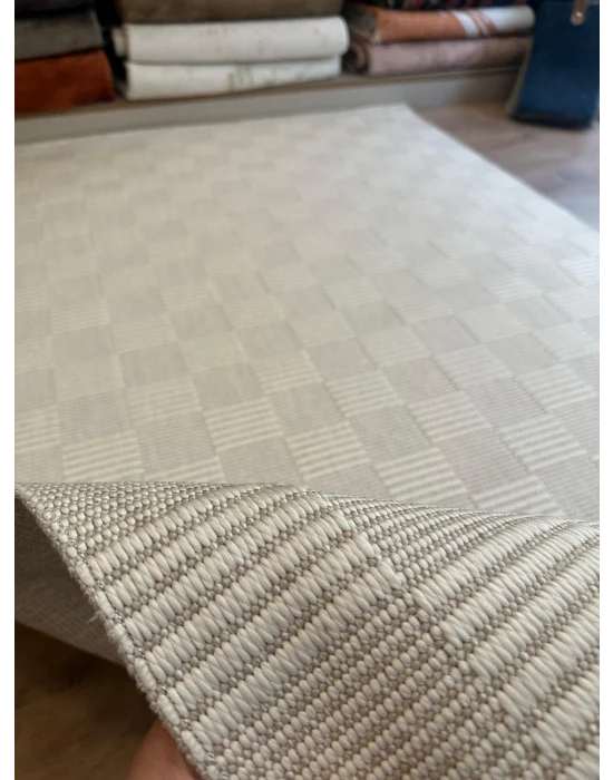 Destan Halı EU3 Sisal Bordürlü Çerçeveli Jüt Sisal Modern Makinada Yıkanabilir Halı