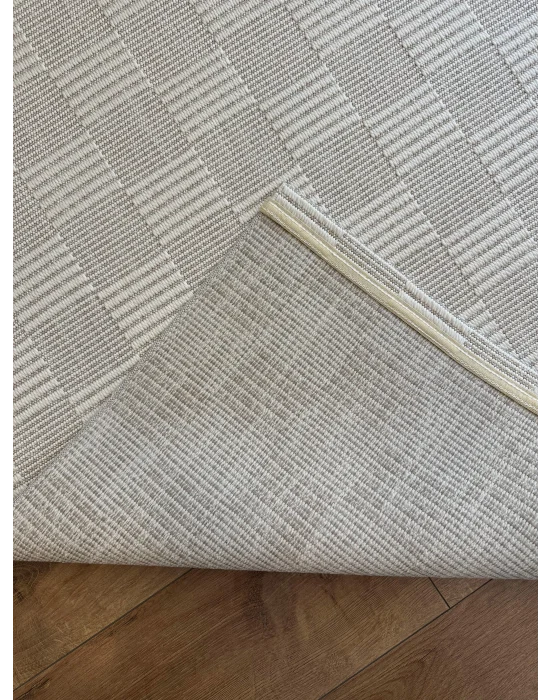 Destan Halı EU3 Sisal Bordürlü Çerçeveli Jüt Sisal Modern Makinada Yıkanabilir Halı