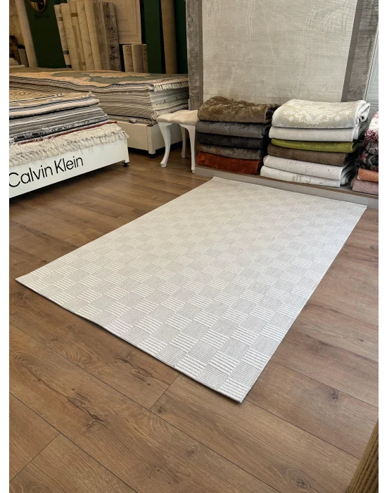Destan Halı EU3 Sisal Bordürlü Çerçeveli Jüt Sisal Modern Makinada Yıkanabilir Halı
