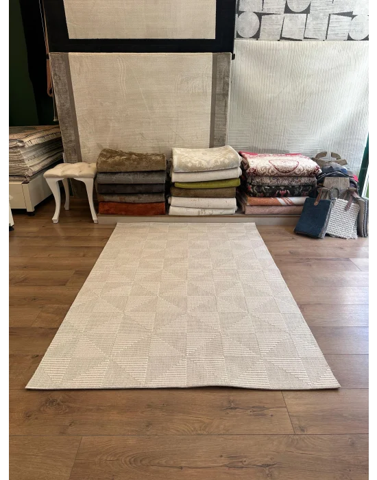 Destan Halı EU5 Sisal Bordürlü Çerçeveli Jüt Sisal Modern Makinada Yıkanabilir Halı