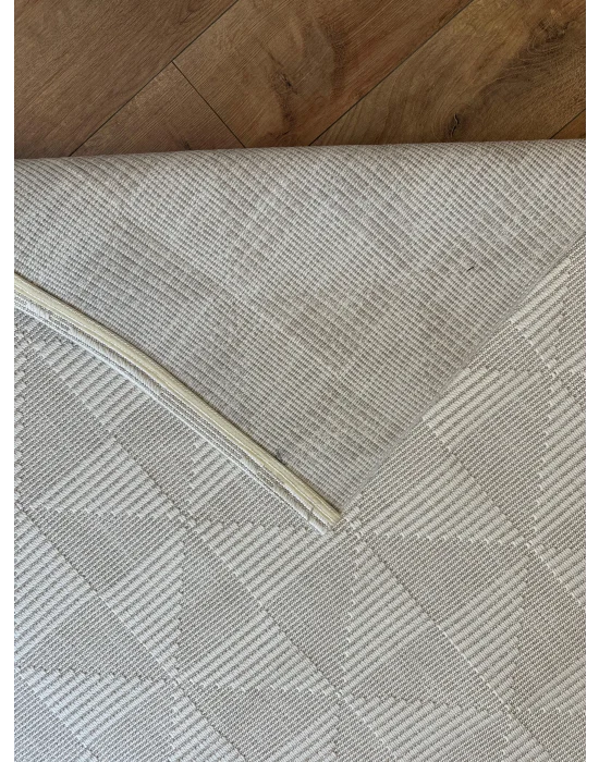 Destan Halı EU5 Sisal Bordürlü Çerçeveli Jüt Sisal Modern Makinada Yıkanabilir Halı