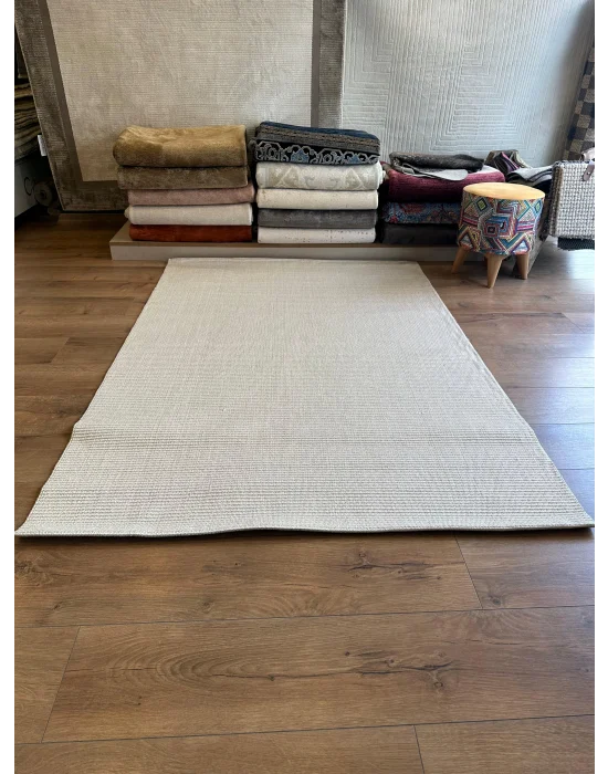 Destan Halı EU6 Sisal Bordürlü Çerçeveli Jüt Sisal Modern Makinada Yıkanabilir Halı