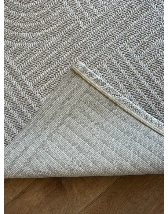 Destan Halı EU8 Sisal Bordürlü Çerçeveli Jüt Sisal Modern Makinada Yıkanabilir Halı