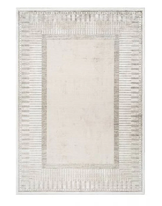 Destan Halı Luster Robot Süpürgeye Uygun Modern Desenli Kolay Temizlenebilir Salon Halısı A3501A BEJ