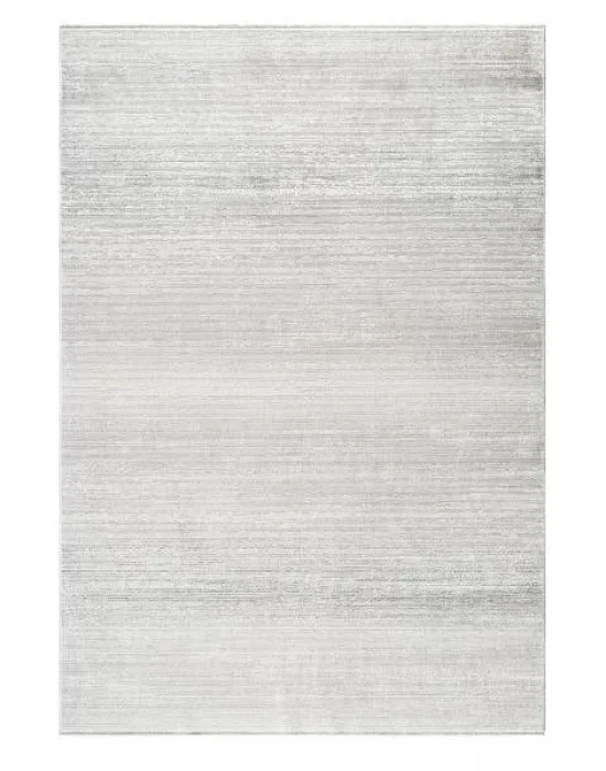 Destan Halı Luster Robot Süpürgeye Uygun Modern Desenli Kolay Temizlenebilir Salon Halısı A3502B GRİ