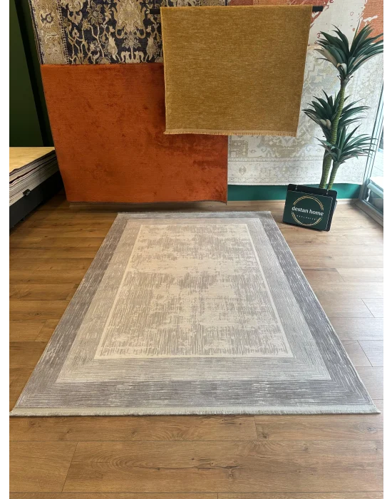 Destan Halı Quasar Yumuşak ve Parlak Tuşeli Modern Salon Halısı 8503