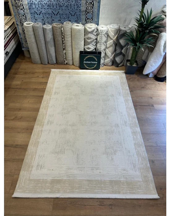 Destan Halı Quasar Yumuşak ve Parlak Tuşeli Modern Salon Halısı 8504