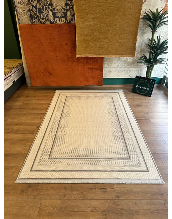Destan Halı Quasar Yumuşak ve Parlak Tuşeli Modern Salon Halısı A343F