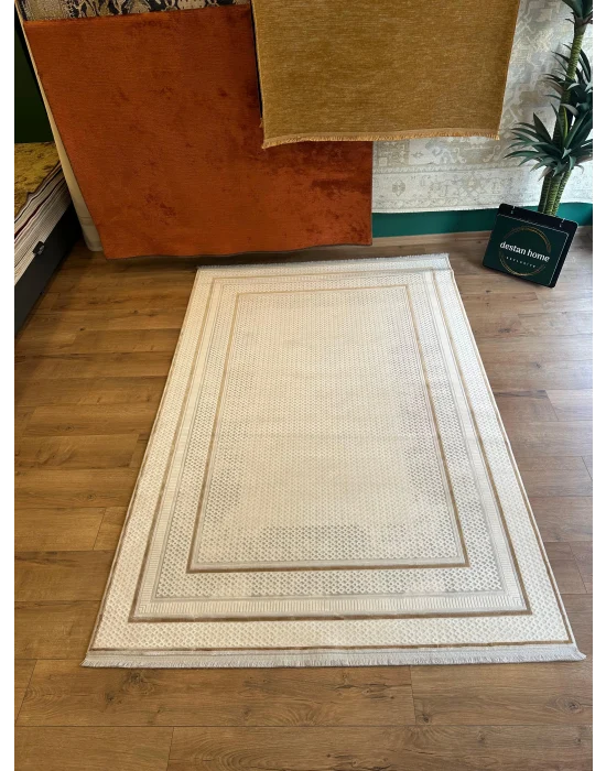 Destan Halı Quasar Yumuşak ve Parlak Tuşeli Modern Salon Halısı A344F