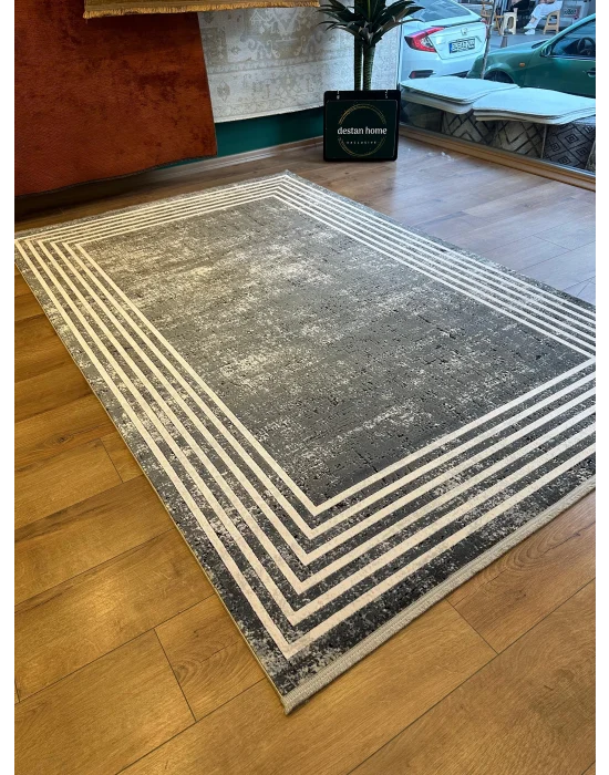 Destan Halı Quasar Yumuşak ve Parlak Tuşeli Modern Salon Halısı A346F