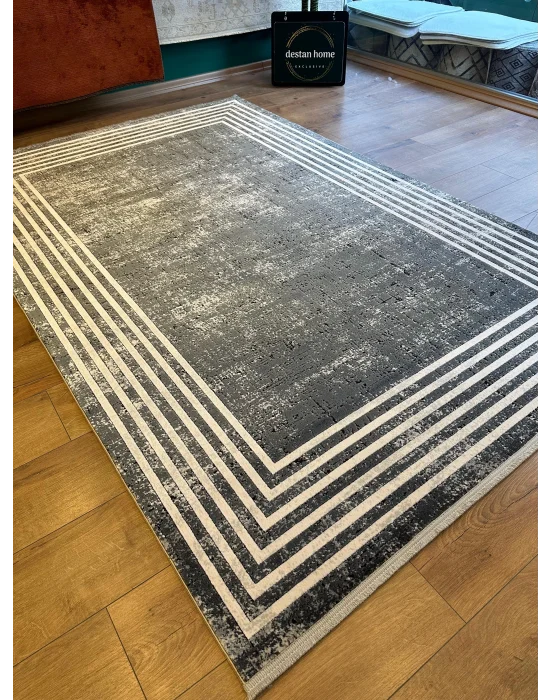 Destan Halı Quasar Yumuşak ve Parlak Tuşeli Modern Salon Halısı A346F