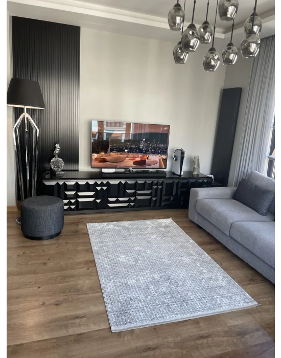 Destan Halı Saten Bambu Kaymaz Yıkanabilir İnce Dokuma Halı 07