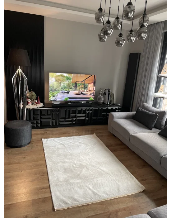 Destan Halı Saten Bambu Kaymaz Yıkanabilir İnce Dokuma Halı 13