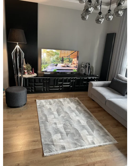 Destan Halı Saten Bambu Kaymaz Yıkanabilir İnce Dokuma Halı 16