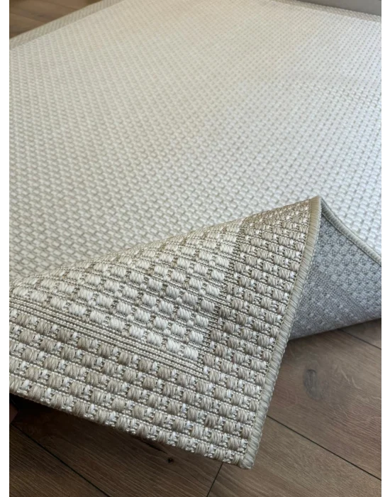 Destan Halı Sisal 05 Bordürlü Özel Ölçü Tam Çerçeveli Jüt Sisal Modern Halı