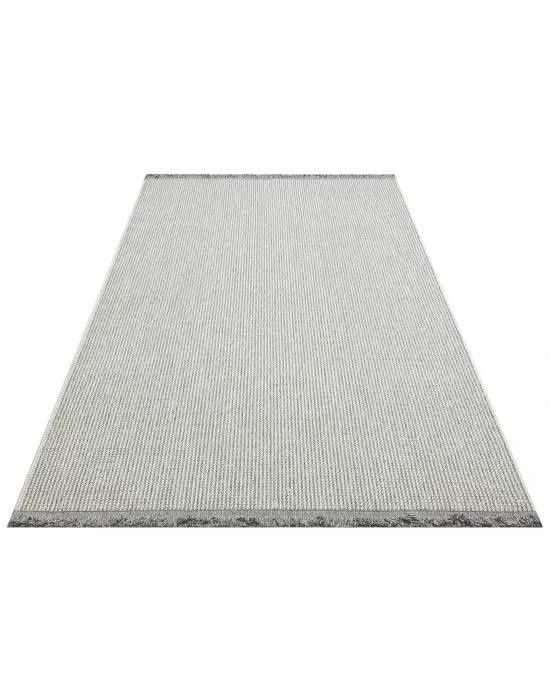 Destan Halı Step 6404 Beyaz Açık Gri Halı