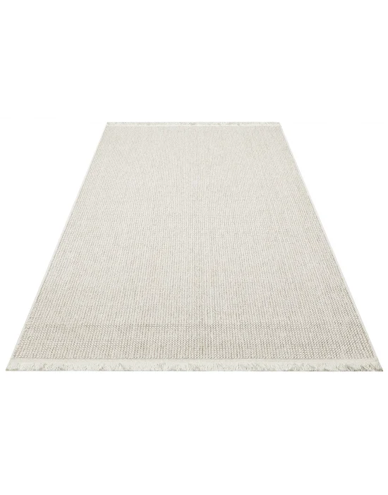 Destan Halı Step 6404 Beyaz Açık Kahverengi Halı