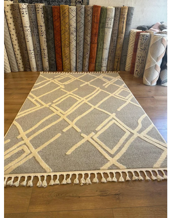 Destan Halı Vogue 01 İskandinav Hav Toz Vermez Etnik Modern Makine Halısı