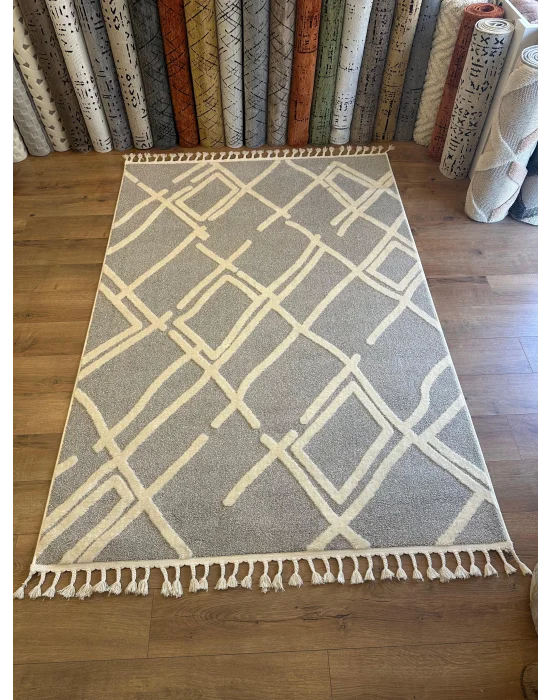 Destan Halı Vogue 01 İskandinav Hav Toz Vermez Etnik Modern Makine Halısı