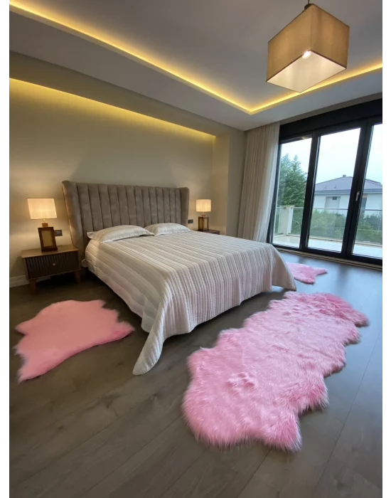 Destan Home APOST Premium Yumuşak Tabanlı Halı Pembe