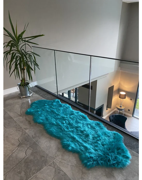 Destan Home APOST Premium Yumuşak Tabanlı Halı Turkuaz