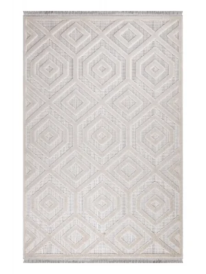 Destan Halı Almond 11404 Iskandinav Tarz Dokuma Modern Desenli Halı