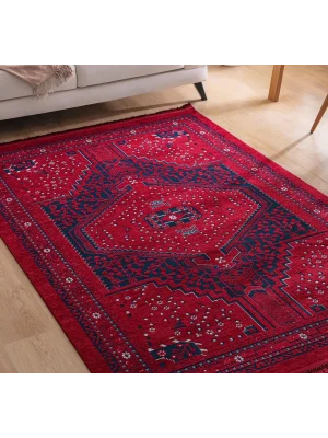 Destan Halı AN04 Anadolu Kilim Etnik Desenli Makinede Yıkanabilir Halı